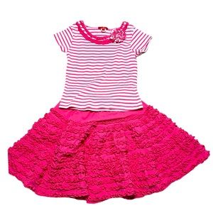 One Kid Boutique Brand Skirt & Top Pink